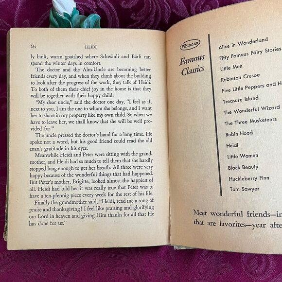 1955 Vintage Book: Heidi by Johanna Spyri. Illustrated by Janet Smalley - Picture 8 of 11